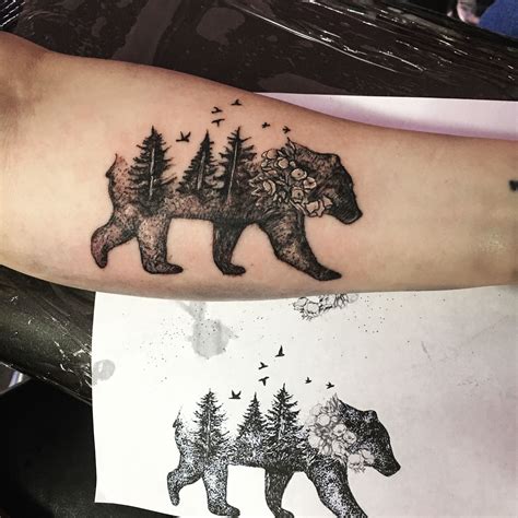 bear woods tattoo